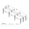 Bestar Bestar Pro-Biz 183W 6-Person Office Cubicles with Gray Tack Boards and High Privacy Panels in white 100873DG-17 - alternate 3